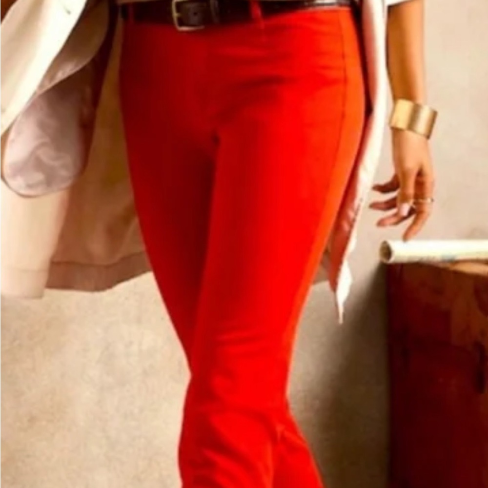 NWT Banana Republic Sloan 14 red ankle Pants